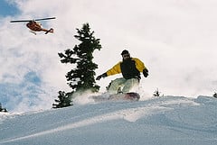 Whistler heli skiing isn't just for skiers - shred that backcountry pow with a snowboard!