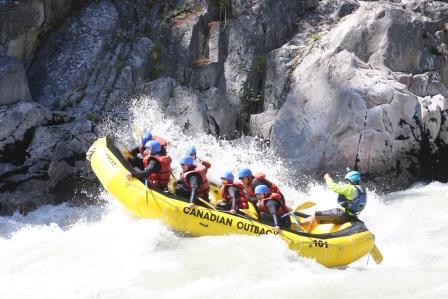 Various whitewater rafting options with Canadian Outback Rafting!