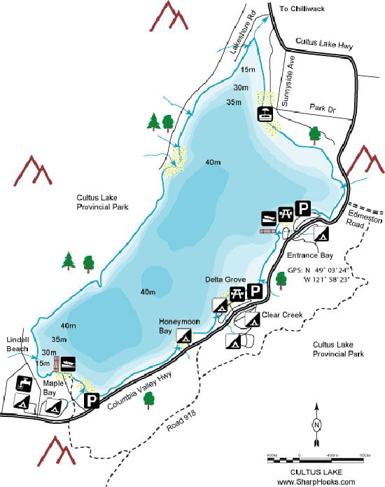 Cultus Lake Town Map