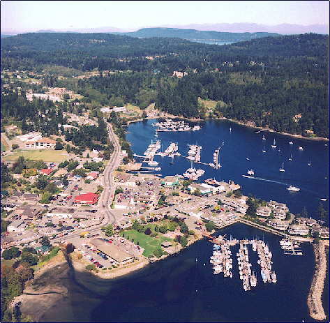 Salt Spring Island BC - view from the harbour