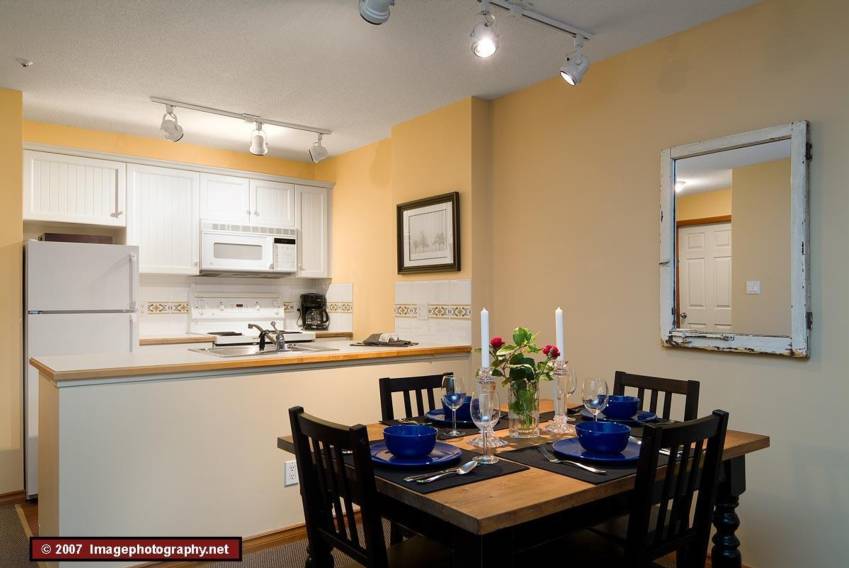 Full functioning kitchen for suites in the Aspens, Whistler.