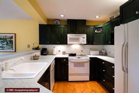 Large Kitchens at Snowy Creek in Whistler