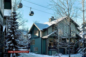 The Exterior of Snowy Creek in Whistler