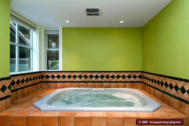 Indoor Hot Tub at Snowy Creek in Whistler