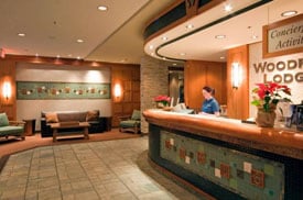Lobby at Woodrun Lodge
