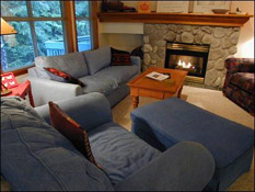 Living space at Arrowhead Point Whistler