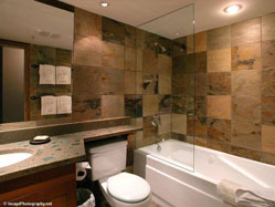 Modern Powderhorn bathroom.