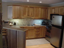 A kitchen in Powderhorn, Whistler.